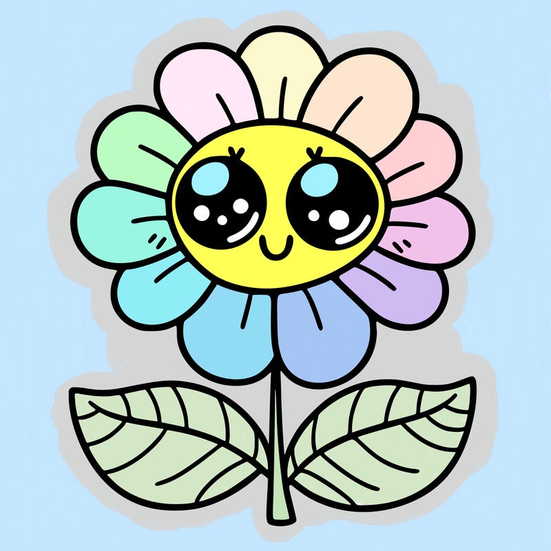 flower with eyes