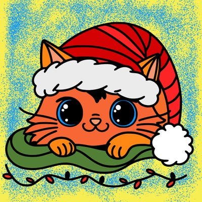 cat christmas