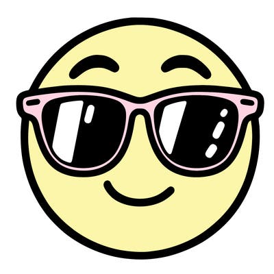 emoji with sunglasses