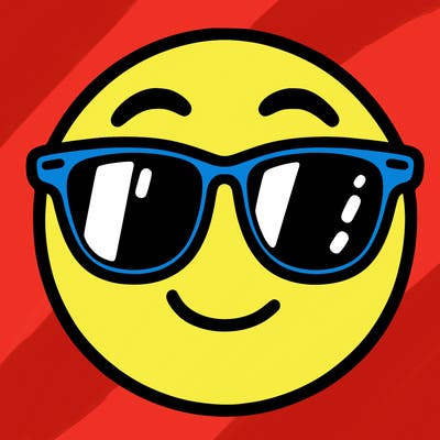 emoji with sunglasses