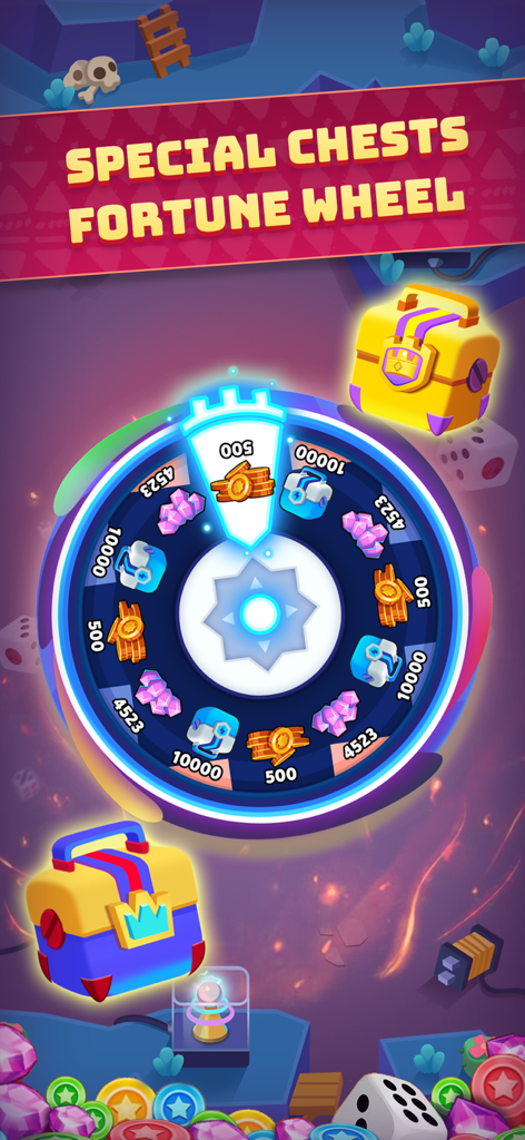 Ludo Land-Dice Board Game - Fortune wheel with rewards and special chests in Ludo Land board game