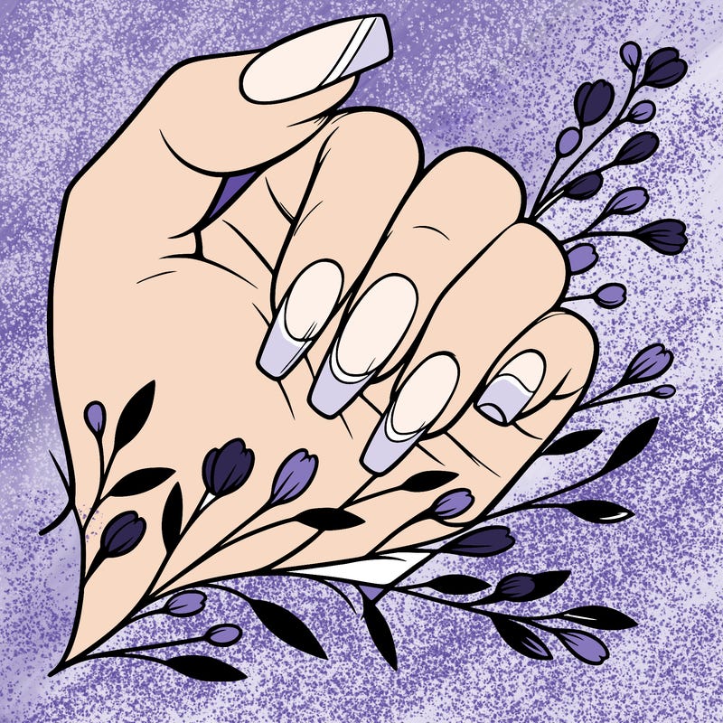 nails with french tip