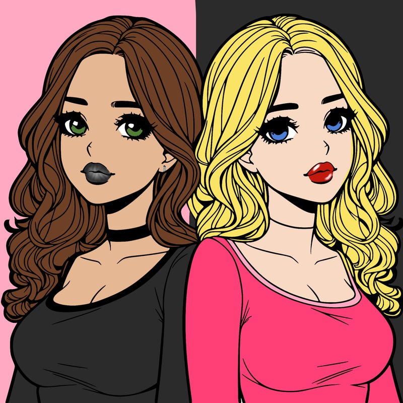 realistic twin sisters