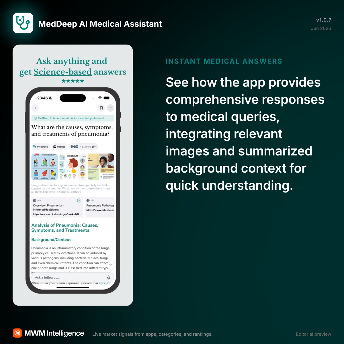 MedDeep AI Medical Assistant - Education App | MWM