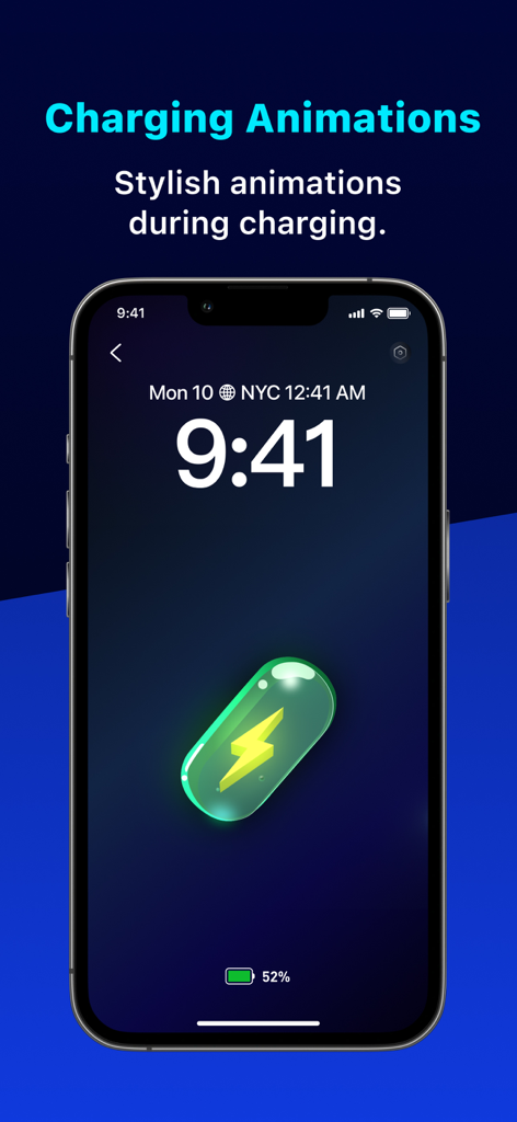Cleaner PRO:photos cleaner - Cleaner PRO app showing a stylish charging animation on an iPhone