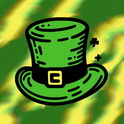 st patrick hat with thin lines