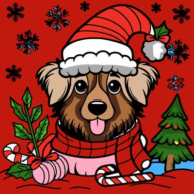 christmas dog