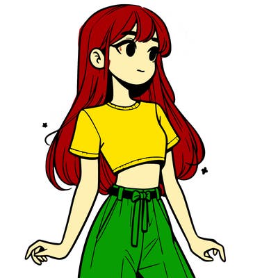 girl in a cute crop top