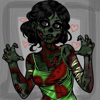 realistic zombie girl