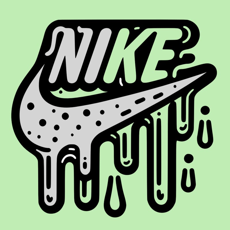 nike driping logo