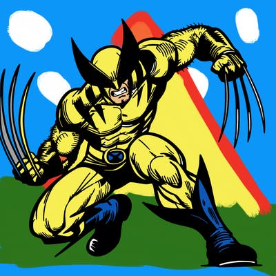 wolverine in intense combat
