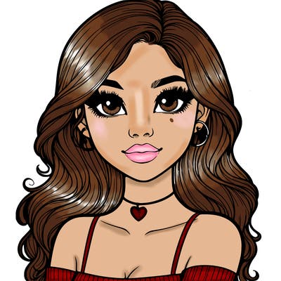 realistic pretty girl