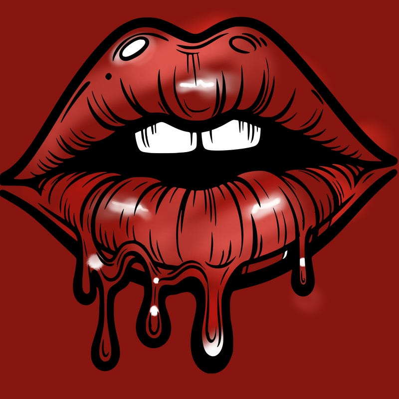 lips that look realistic and drip