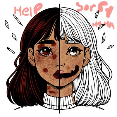 realistic girl split