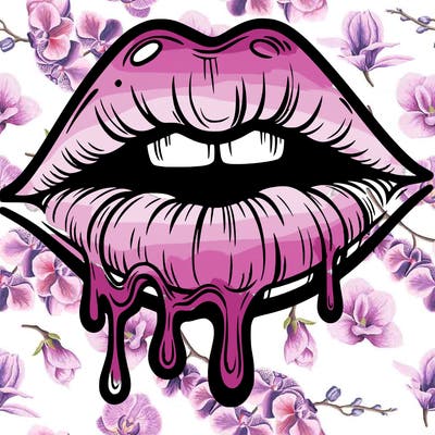 lips that look realistic and drip