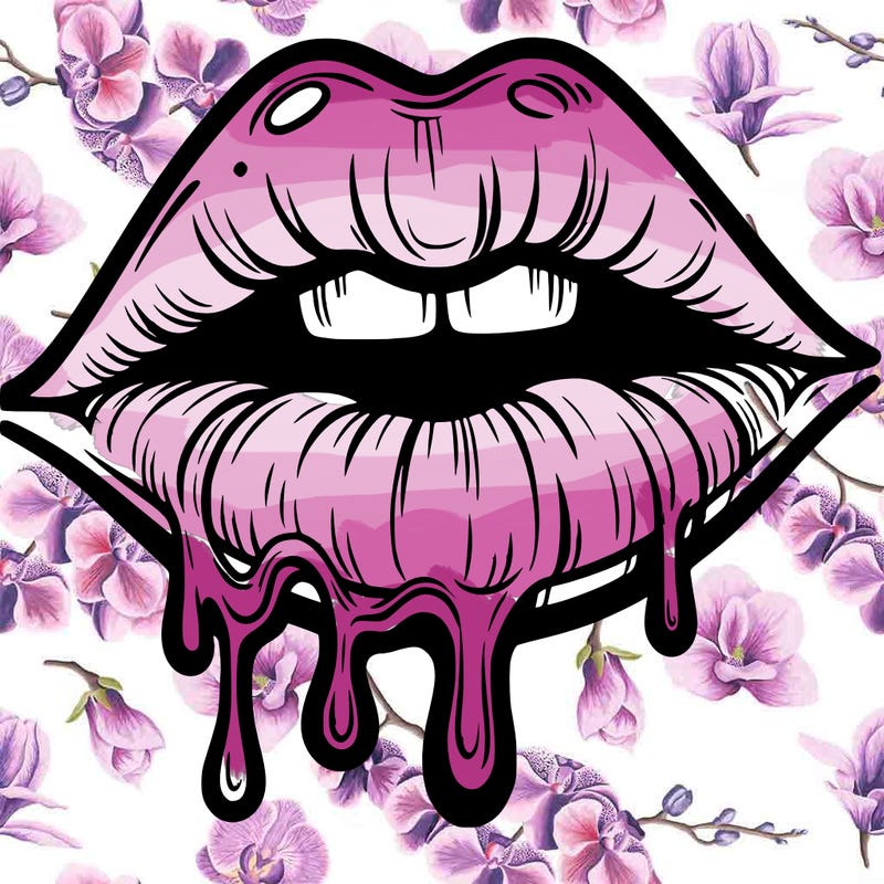 lips that look realistic and drip