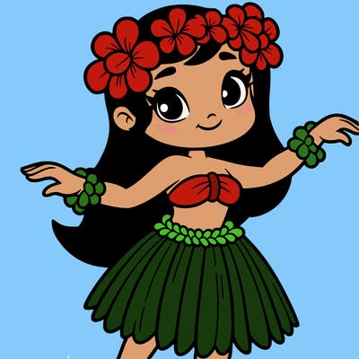 a hula dancer