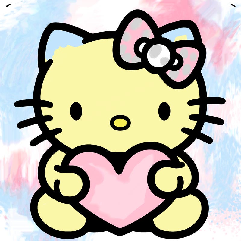 hello kitty with heart