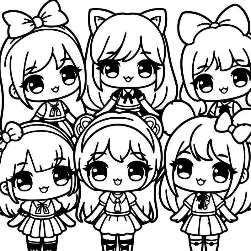 group of kawii girls