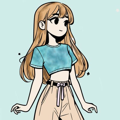 girl in a cute crop top