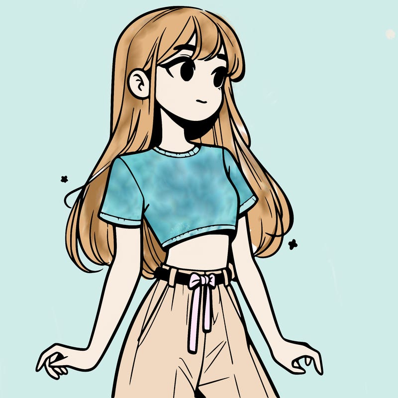 girl in a cute crop top