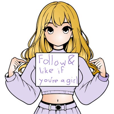 girl holding a blank sign in a long sleeve crop top