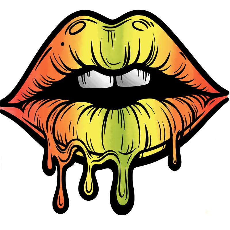 lips that look realistic and drip