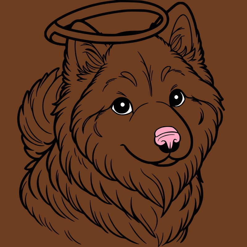 northern inuit dog with halo