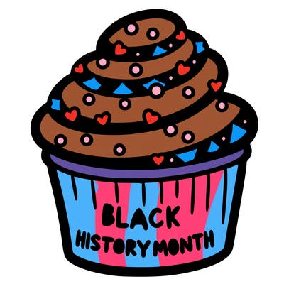 black history month cupcake