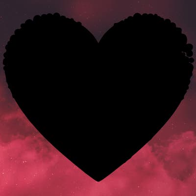 heart made of flowers