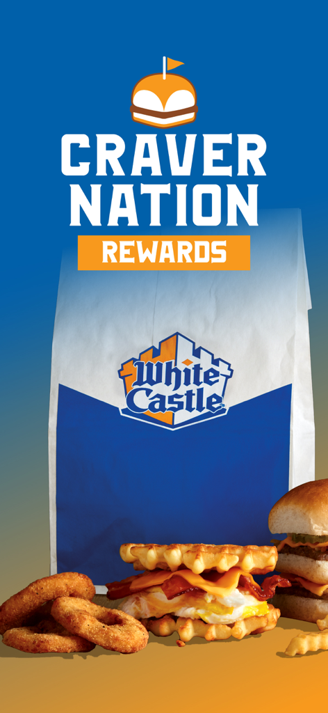 Craver Nation Rewards-Bildschirm für die White Castle Online Ordering App