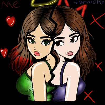 realistic girl split