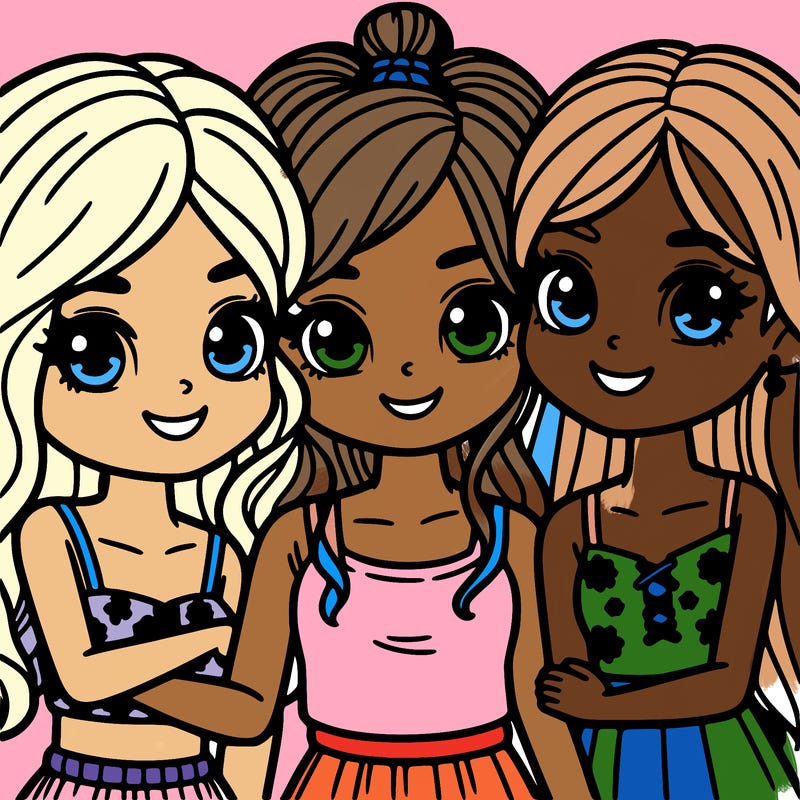 3 best friends girls