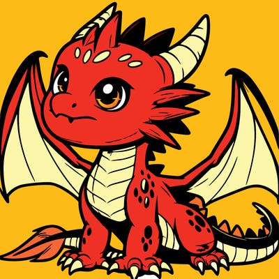 fierce baby night dragon