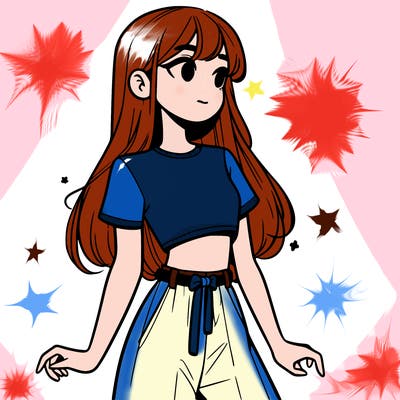 girl in a cute crop top