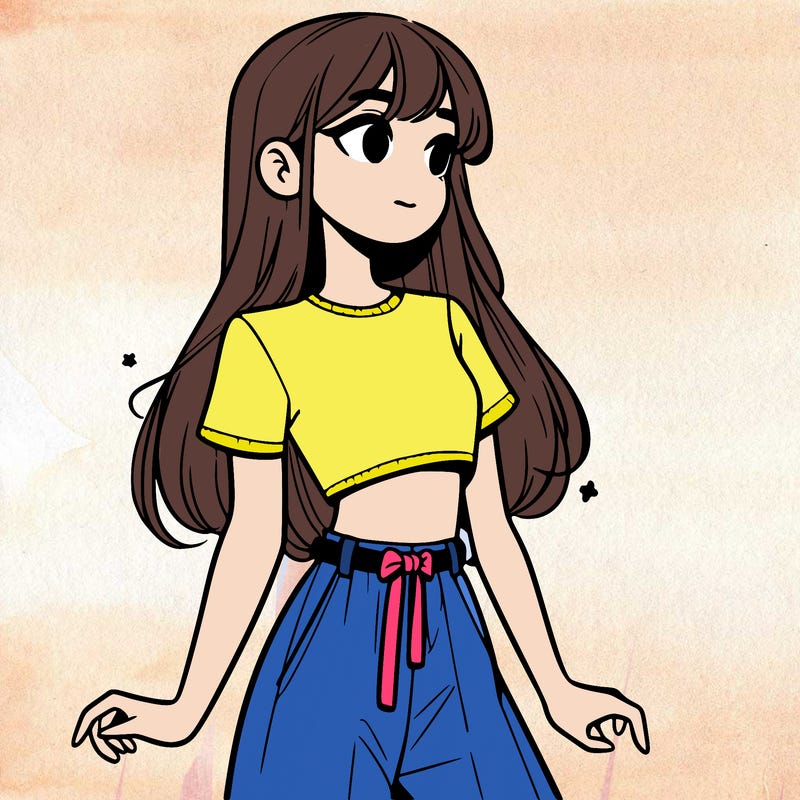 girl in a cute crop top