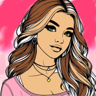 detailed realistic girl