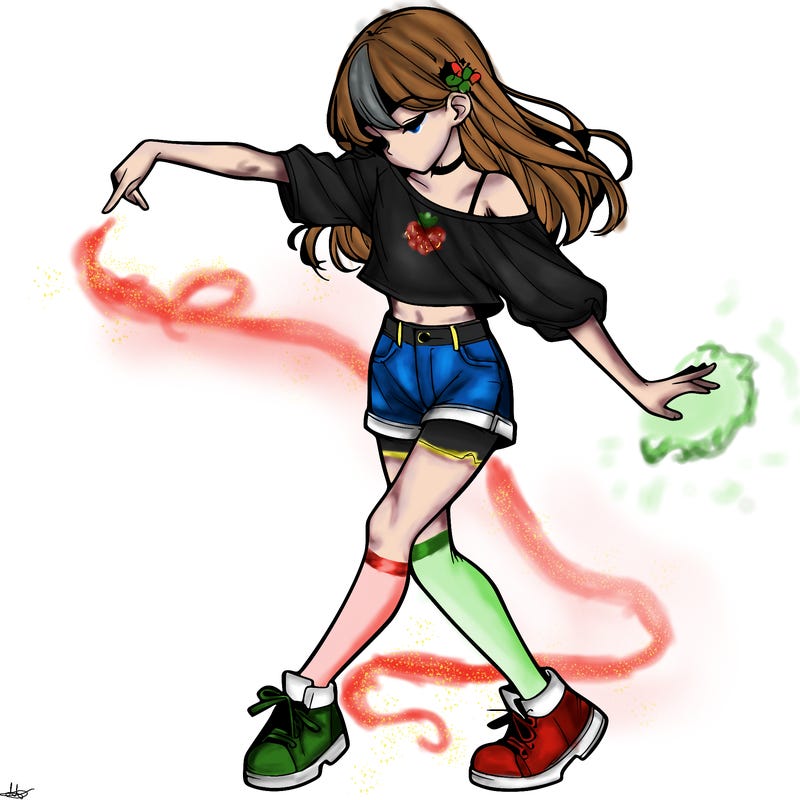 realistic girl danceing