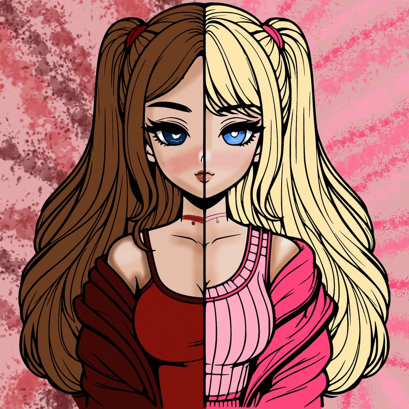 realistic girl split