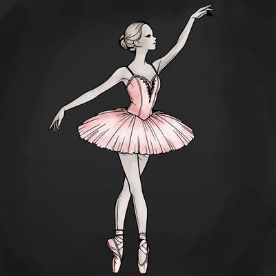 realistic ballerina