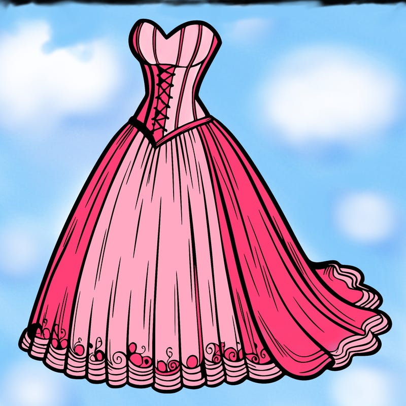 wedding dress-corset and a long and flowy skirt