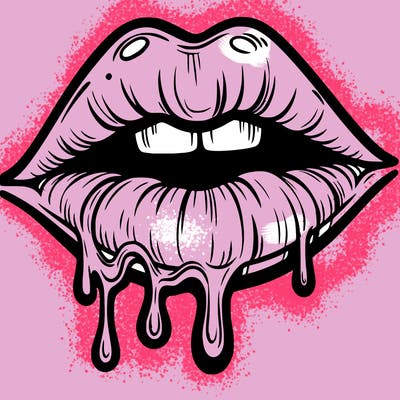 lips that look realistic and drip