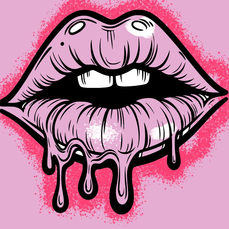 lips that look realistic and drip