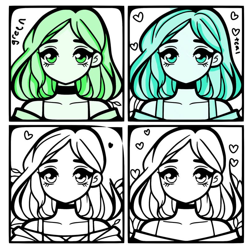 a butiful easy girl split in to four half's