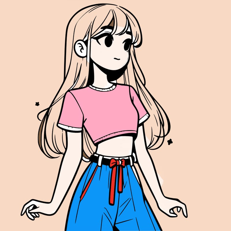 girl in a cute crop top