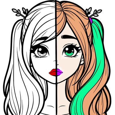 realistic girl split