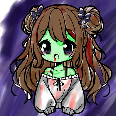 cute anime girl with long hair