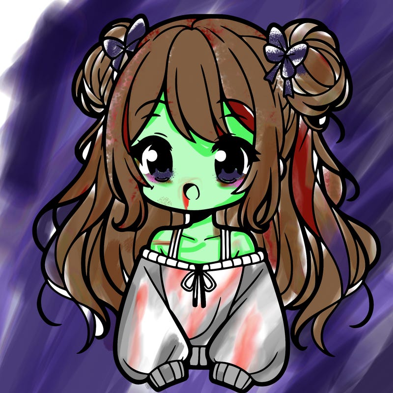 cute anime girl with long hair