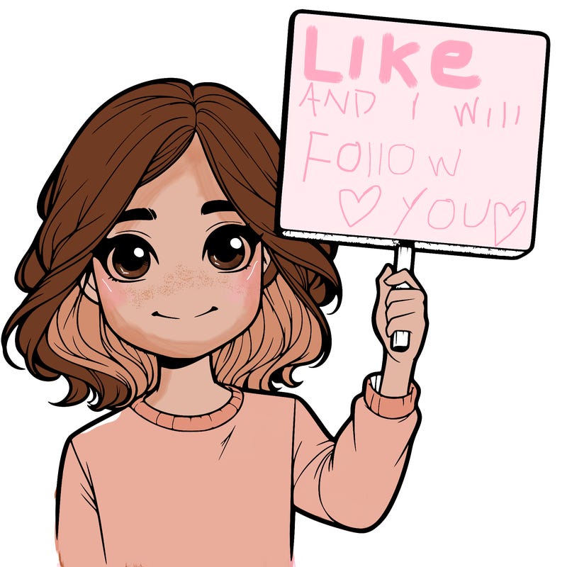 realistic girl holding up a sign