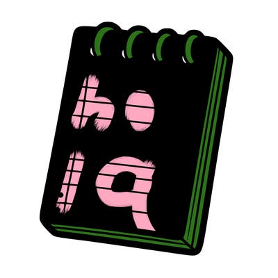 blank note pad